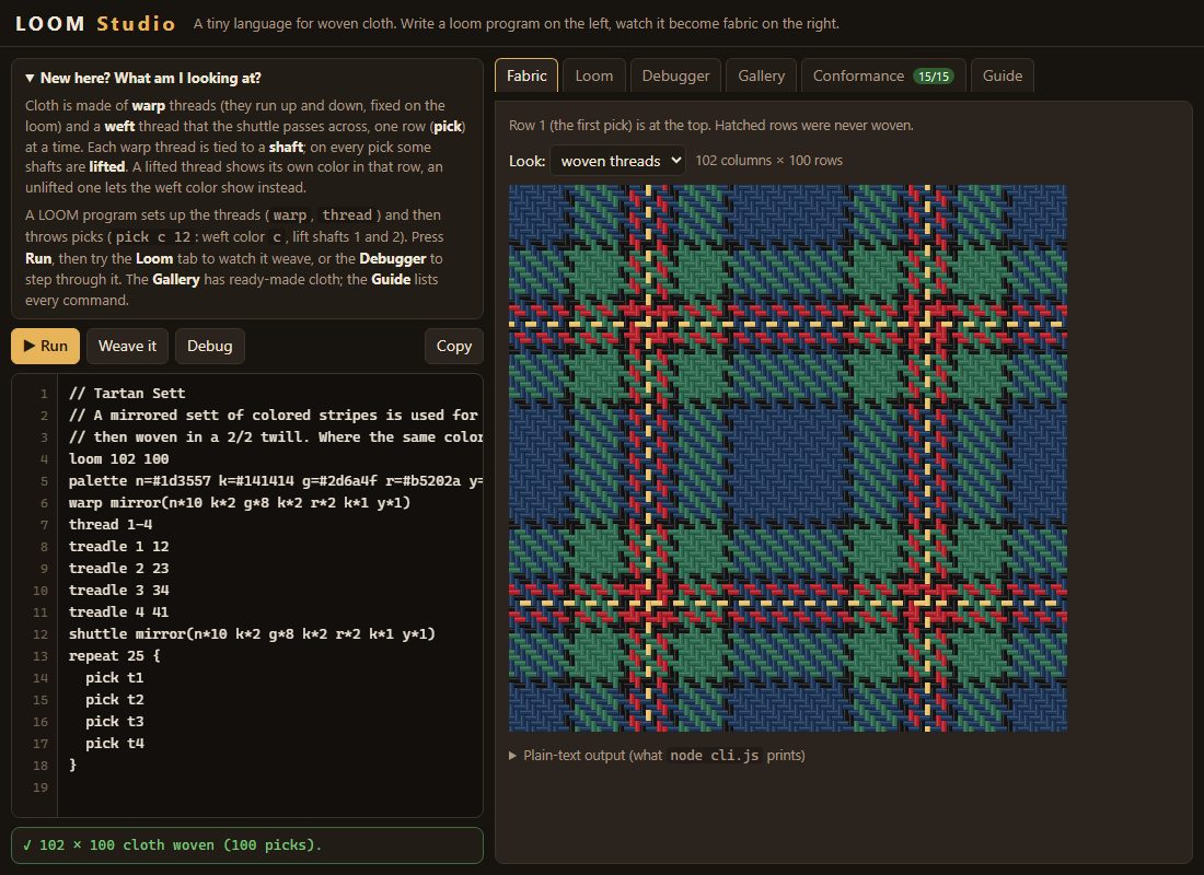 LOOM Studio built by Sonnet 5.5 at Medium effort