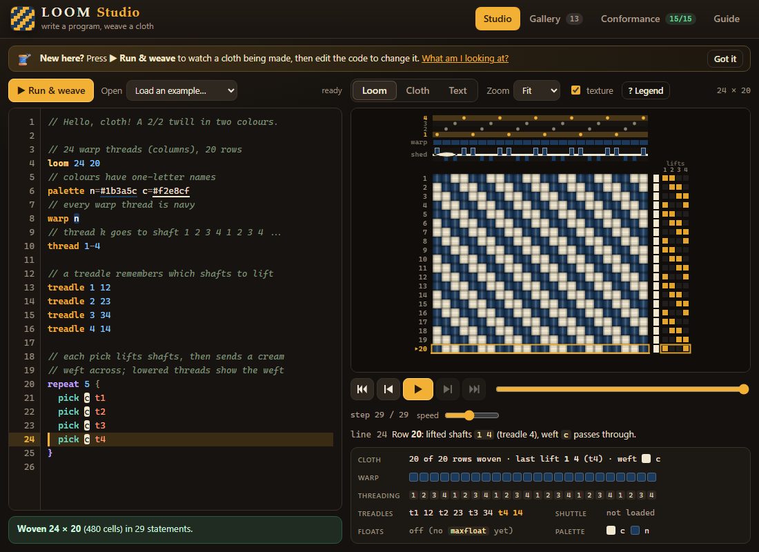 LOOM Studio built by Sonnet 5.5 at XHigh effort