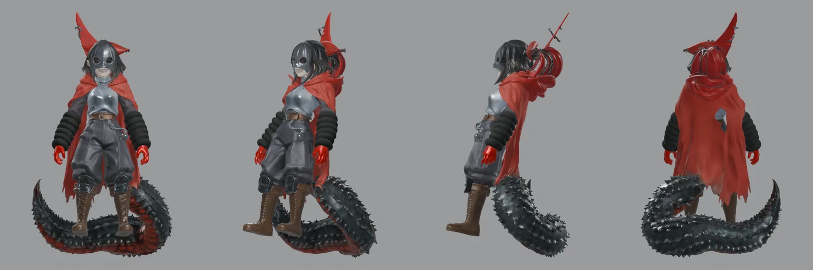 Pixal3D output from four angles