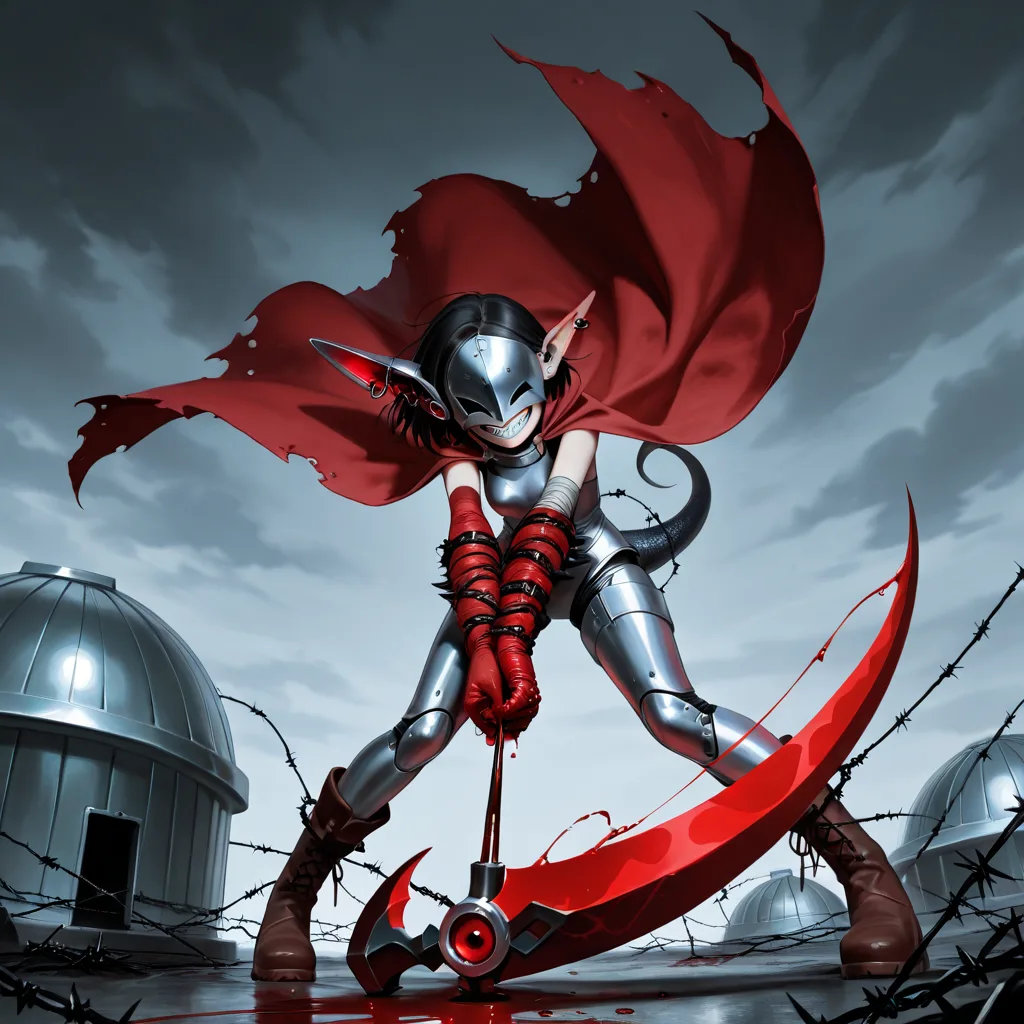 oneObsession render meant to be BloodTailor, drawn as a masked girl