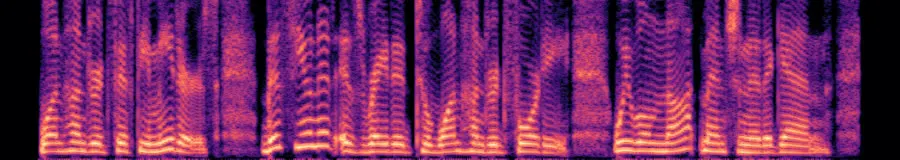 Spectrogram of the shipped voice