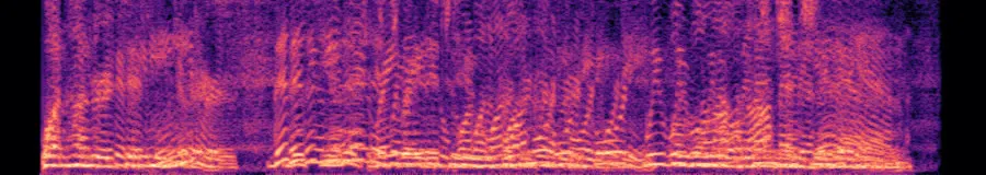 Spectrogram of five unaligned takes, a continuous smear
