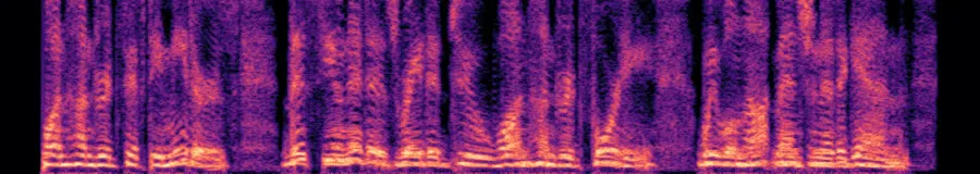 Spectrogram of five takes word-locked, with clean pauses