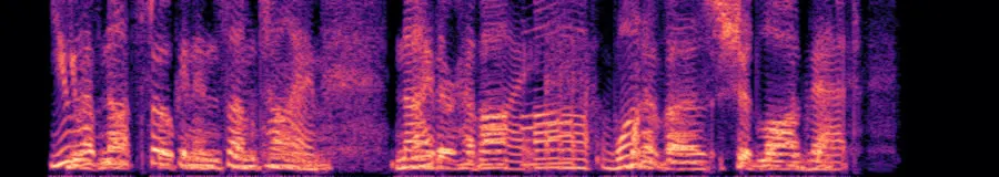 Spectrogram of the bare five-take stack